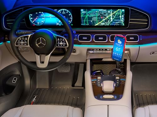 WeatherTech حامل الهاتف المحمول WeatherTech CupFone مع امتداد - قابل للتعديل، حامل أكواب عالمي للسيارات والشاحنات - أفضل تصميم لشحن iPhone والهواتف الذكية - مقابض بلاستيكية سوداء - Image 3