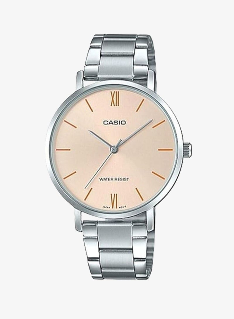 CASIO Women's Stainless Steel Analog Watch LTP-VT01D-4BUDF - 34 mm - Image 2