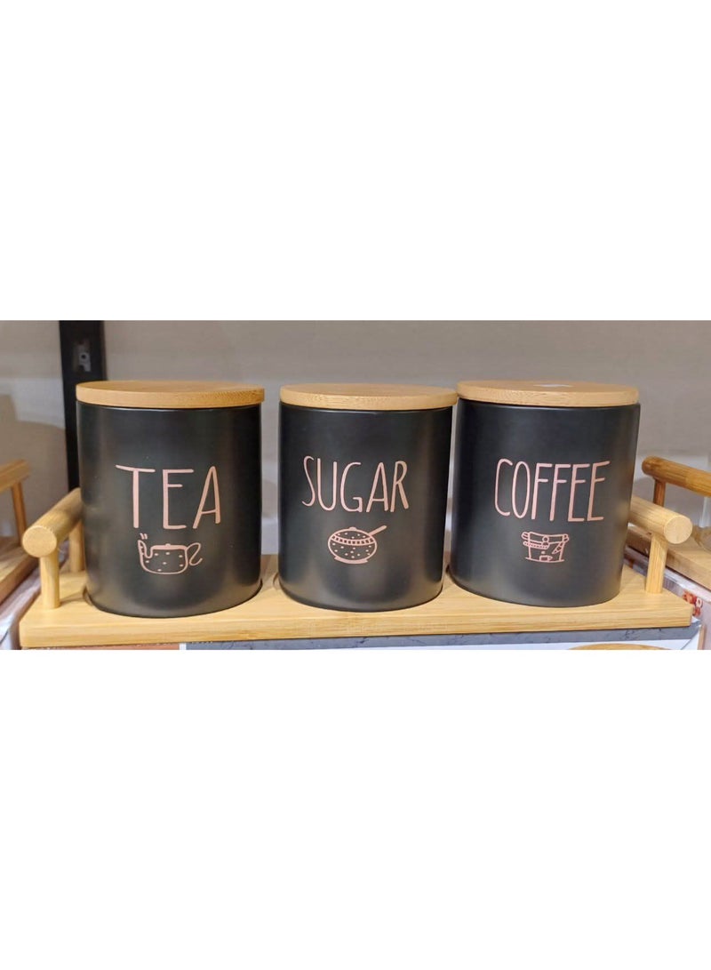 طقم كوفي 3 قطع (اسود) - Image 1