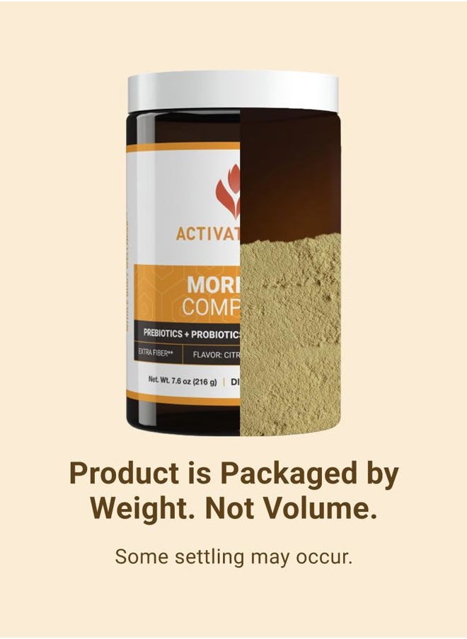 ACTIVATEDYOU - Morning Complete Daily Wellness Greens Superfood Drink Mix for Gut Health w/Prebiotics, Probiotics, Antioxidants, Green Superfoods, 10 Billion CFUs, 30 Servings (Citrus) - Image 1