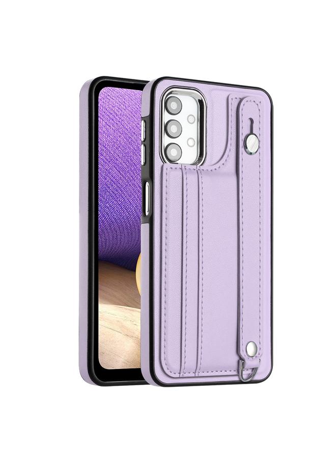 S-TOP Case For Samsung Galaxy A32 5G Shockproof Leather Phone Case with Wrist Strap - Image 1