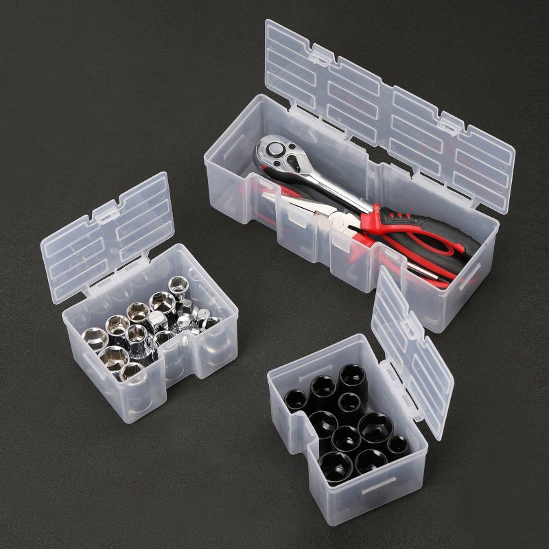 Mayouko 16 Compartments Detachable Toolbox Organizer,Hardware Organizer Box with Removable Sections,Carrying Storage Case for Patts,Screws,Bolts,Nuts,Toys - Image 5