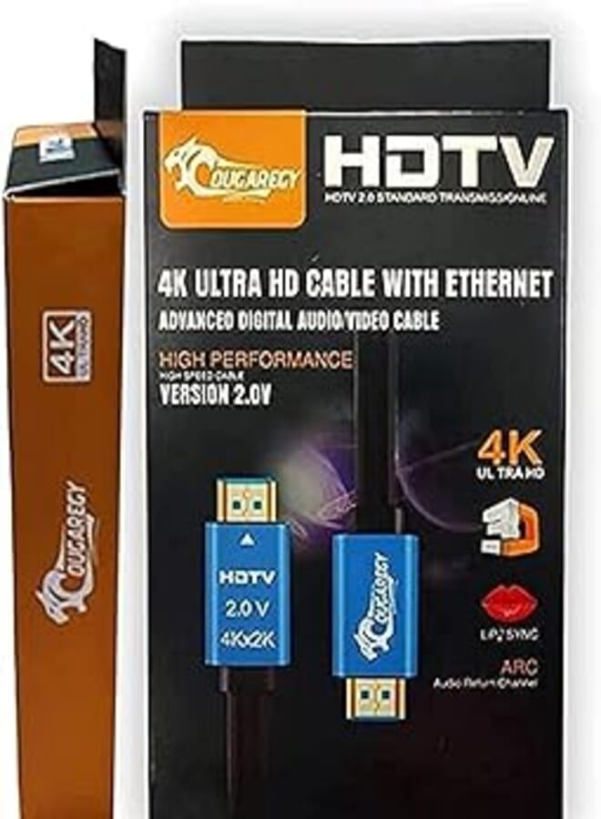 High Speed HDMI Cable with Ethernet HEC ARC 3D 4K@60Hz UHD 18 Gbps Bandwidth HDMI Male to Male 150cm - Black 