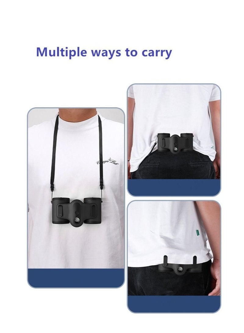 Generic 10000mAh Portable Waist Clip Double Head Fan with 7.5H Working Time, 3 Speeds, Rechargeable Battery Operated Personal Fan, Hands-free USB Belt Fan for Clothes Shirt Farm Work Hiking - Image 4