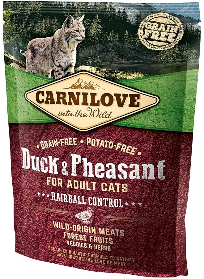 CARNILOVE Duck Dry Food For Adult Cats Hair Resistant 400 G 