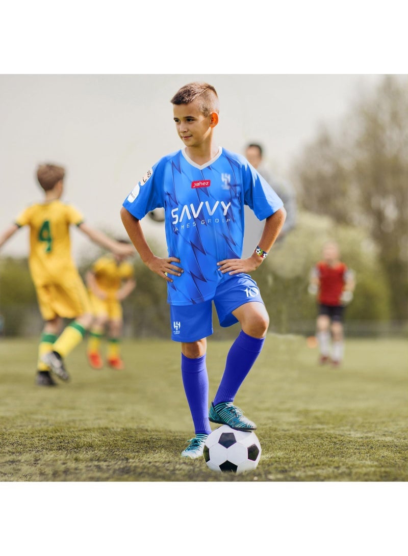 Neymar Riyadh Crescent No. 10 Jersey Children's Football Jersey Set Game Training Jersey - Image 1