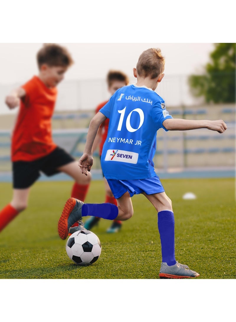 Neymar Riyadh Crescent No. 10 Jersey Children's Football Jersey Set Game Training Jersey - Image 2