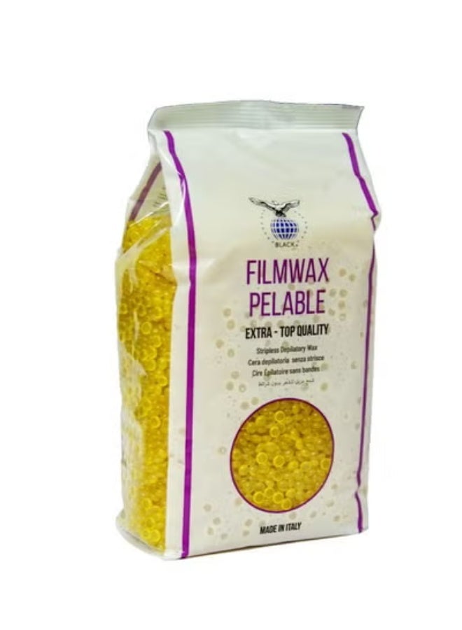 Peel-off hair removal wax yellow color