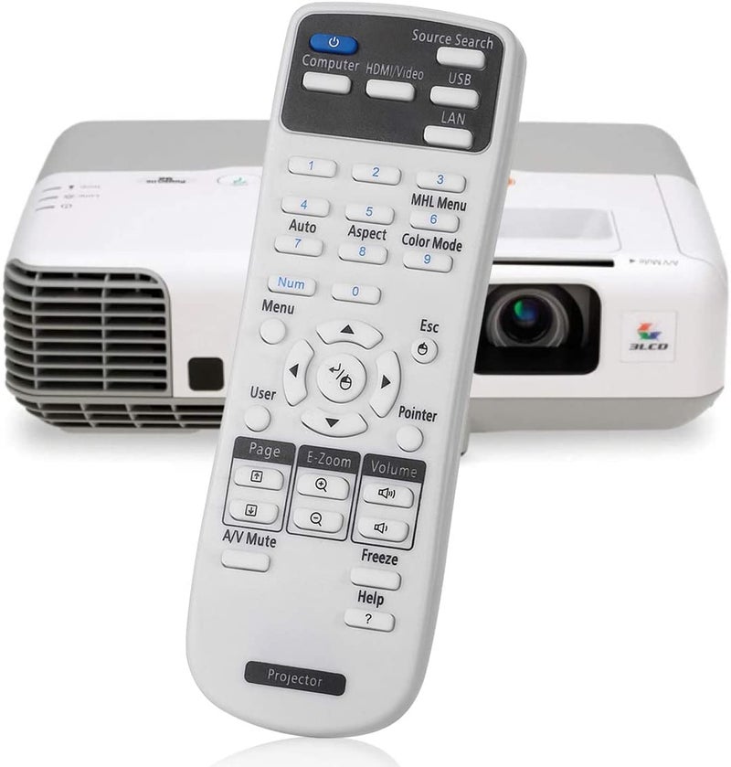 Litance Projector Remote Control for Epson 2181788 PowerLite 585W 575W 535W 108 109W 530 570 580 1930 1935 Home Cinema 1060 1040 660 BrightLink 585Wi 575Wi S39 VS250 VS350 VS230 VS330 EX5230 Remote - Image 4