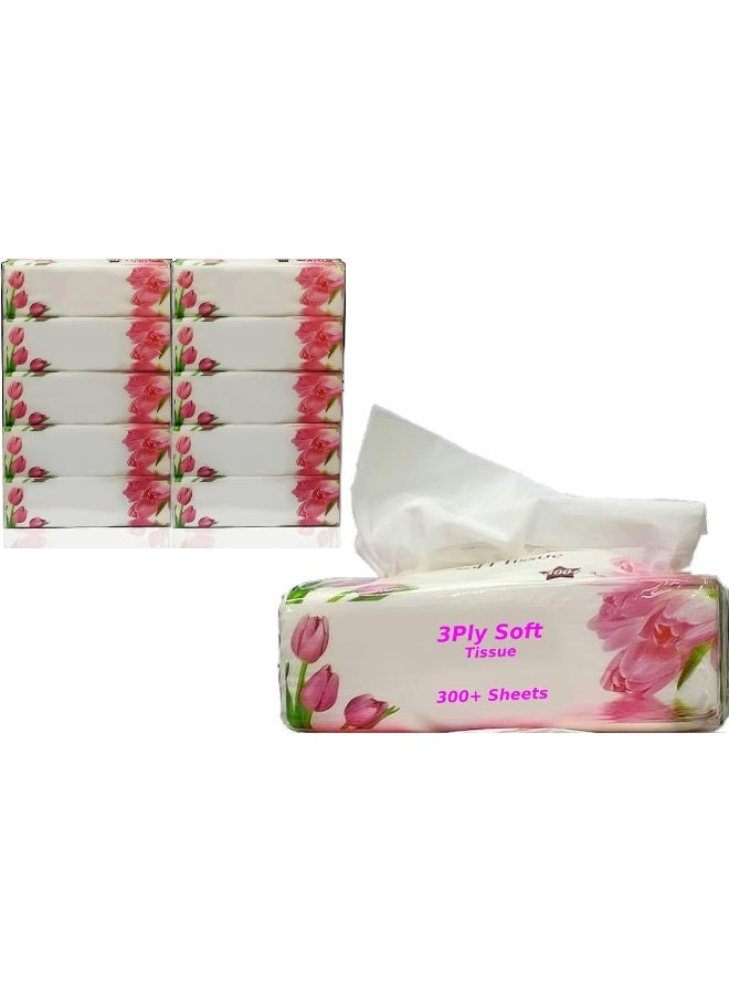 MOMENT White Facial Tissue, 300+ Sheets X 3 Ply, Classic Sterilized Tissues For Germ Protection - Image 1