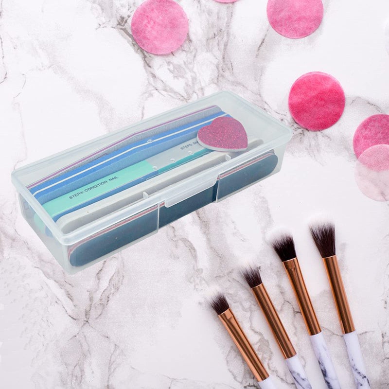Lokyango Clear Manicure Tool Box, Personal Nail Box Storage Case for Organizing, Plastic Nail Tool Box for Manicure Pedicure Kit (4pcs) - Image 4