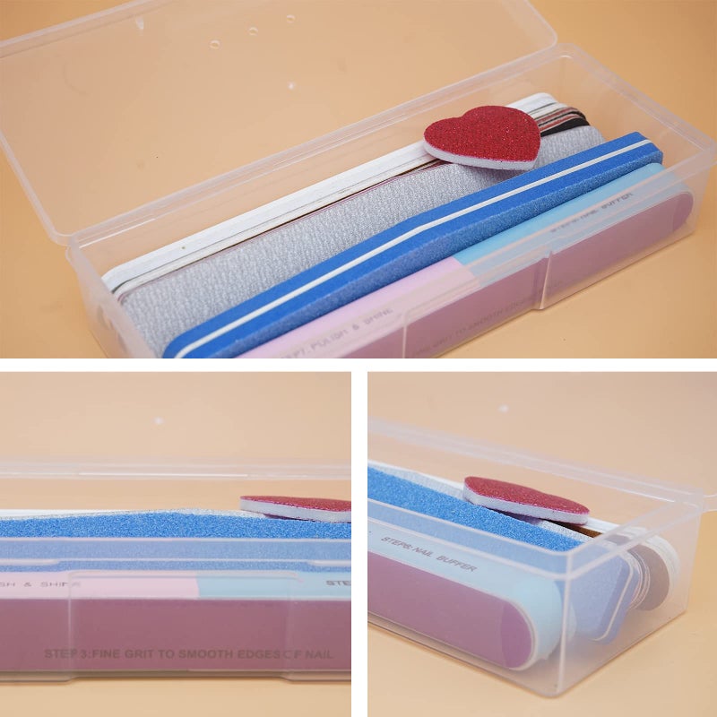 Lokyango Clear Manicure Tool Box, Personal Nail Box Storage Case for Organizing, Plastic Nail Tool Box for Manicure Pedicure Kit (4pcs) - Image 5