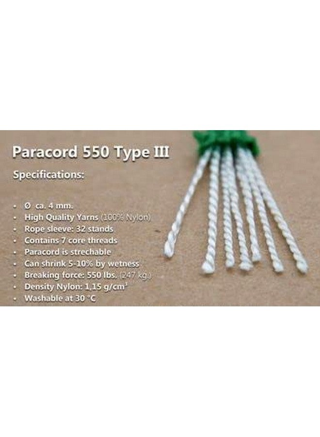 ADD GEAR Parachute 550 lbs Cord Mil Spec Type III 7 Strand Paracord Rope, Military Grade 100% Nylon 4mm Diameter Black - Image 4