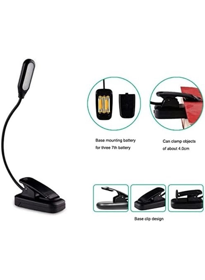 Led Adjustable Clip on Lamp Light USB Charging Desk Lamp Reading Light Home Dimming Hose Clamp Lamp (Color : A) - Image 4