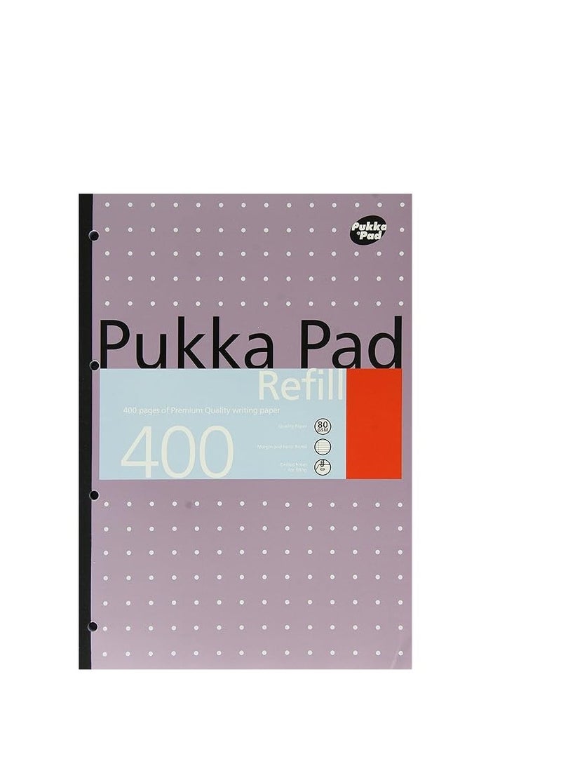 Pukka Pad 1 Pukka Pad, A4 Refill, 400 Pages (Colours May Vary). - Image 1