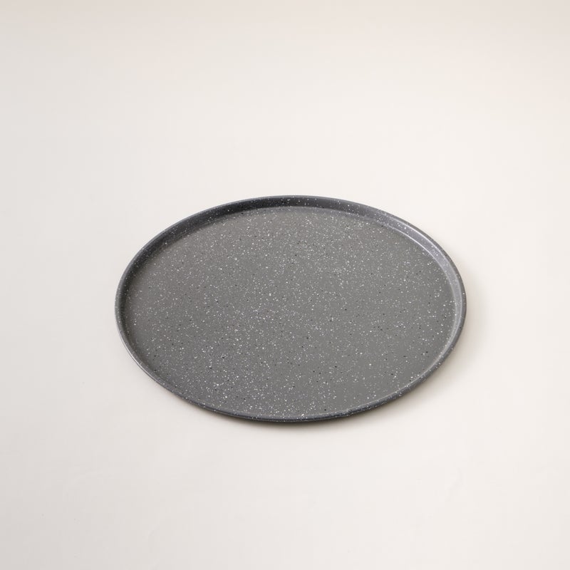 ألبرتو البرتو طقم صواني بيتزا قطعتين جرانيت رمادي 36 سم من الصلب الكربوني - Image 2