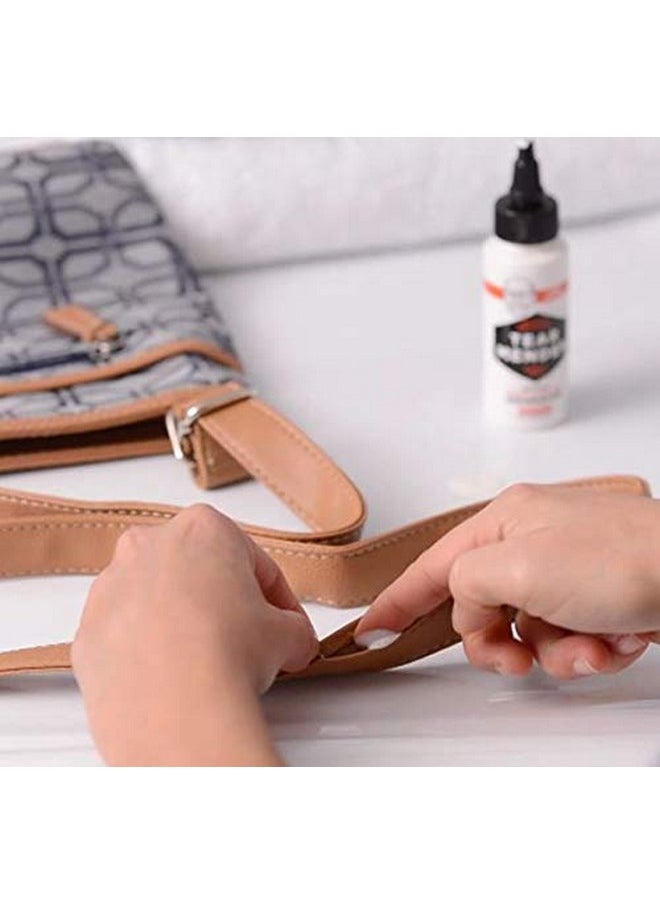 Tear Mender - Instant Fabric & Leather Adhesive Kit With Patch For Jeans 2 Oz Bottle Liquid Tm 3 - Image 1
