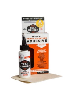Instant Fabric & Leather Adhesive Kit With Patch For Jeans 2 Oz Bottle Liquid Tm 3
