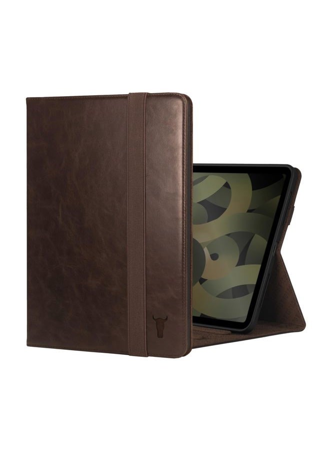 TORRO Case Compatible with iPad Air 11 Inch Air 6th /5th/4th Gen – Genuine Leather iPad Air 2024/2022/2020 Cover with Stand Function, Apple Pencil Connectivity and Wake/Sleep Function (Dark Brown) - Image 1