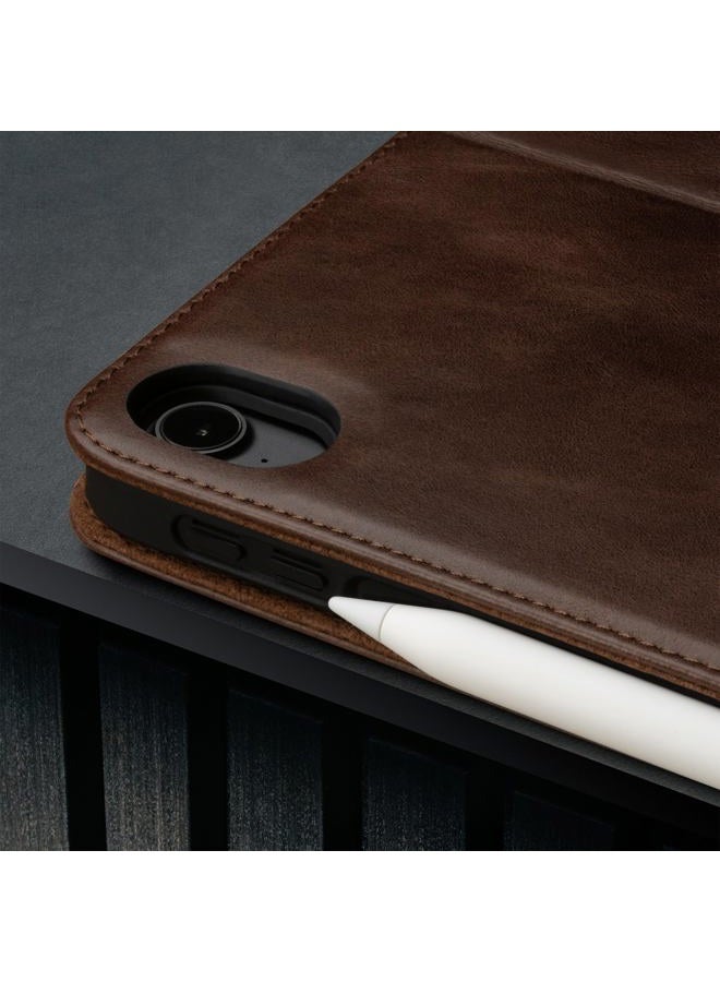 TORRO Case Compatible with iPad Air 11 Inch Air 6th /5th/4th Gen – Genuine Leather iPad Air 2024/2022/2020 Cover with Stand Function, Apple Pencil Connectivity and Wake/Sleep Function (Dark Brown) - Image 5