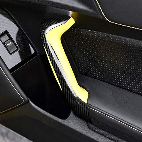AIRSPEED Carbon Fiber Auto Inner Door Handle Panel Sticker Car Styling Interior Trim Decoration Accessories for Subaru BRZ Toyota 86 2013-2020 (Black) - Image 5