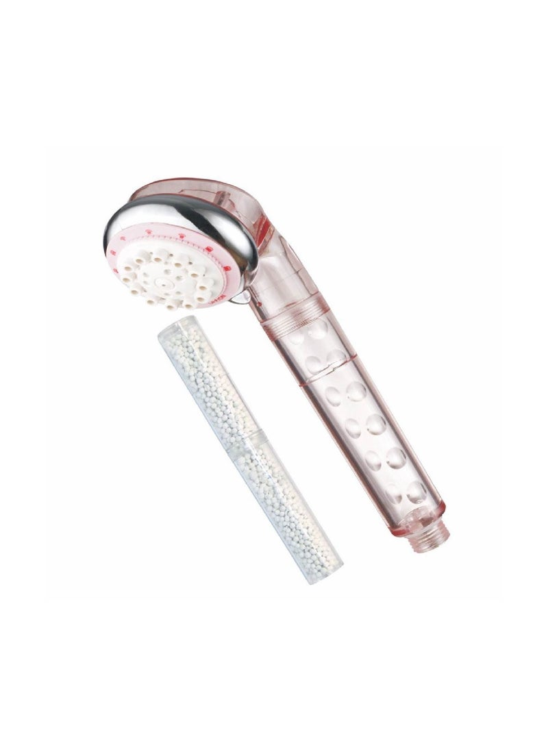 ماكسمين يدة دش مع فلتر حبيبات سيراميك وردي - Image 1