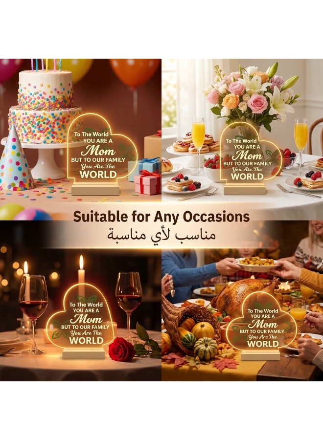 Gifts for Mom from Daughter Son, Mom Birthday Gifts, Mom Gifts Engraved Night Light, Christmas, Thanksgiving, Mothers Day, Birthday Gifts for Mom from Daughter Son - Image 5