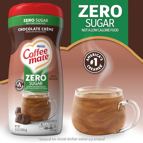 Coffee Mate Coffee-mate Sugar Free Creamy Chocolate Powdered Coffee Creamer, 10.2 Ounce - Image 4