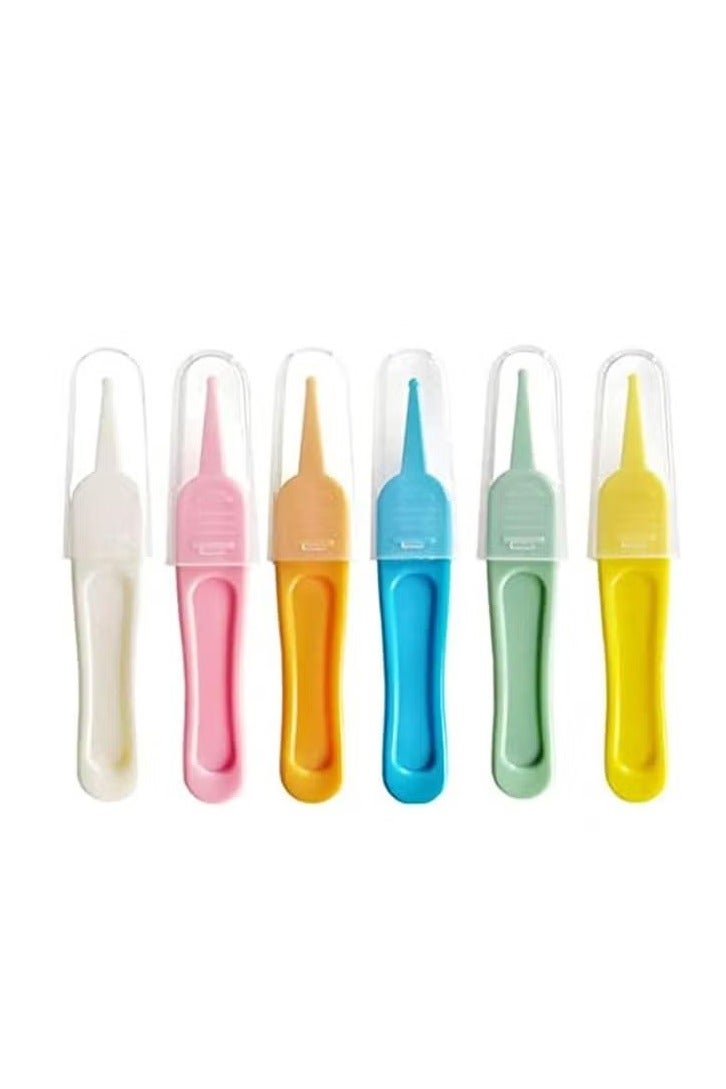 6PCS Simple Designed Nose Cleaning Baby's Tweezer - Image 2