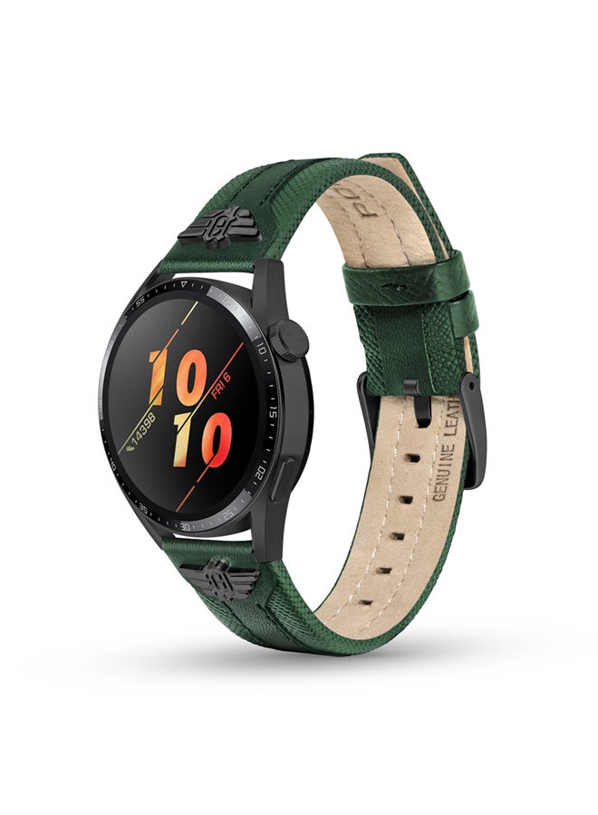 POLICE Unisex Wings Green Leather Watch Straps - Image 4