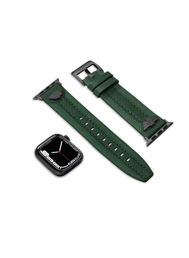 POLICE Unisex Wings Green Leather Watch Straps - Image 5