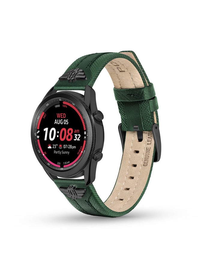 POLICE Unisex Wings Green Leather Watch Straps - Image 3