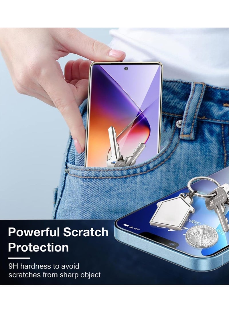 Generic - Screen Protector Full Glue Edge-to-edge 3D Curved Tempered Glass Screen Protector Anti Scratch 9H hardness for Infinix Note 40 Pro 5G/ note 40 Pro + 5G - Image 1