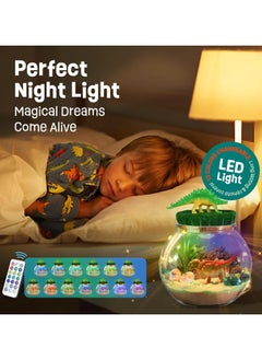 TOMSHOO Dinosaur Gifts for Boys - Dinosaur Terrarium Kit for Kids - Birthday Gift for Boys Ages 4 5 6 7 8-12 Year Old - DIY Dinosaur Toys for Boys - Arts and Crafts Kit for Kids  - Image 2