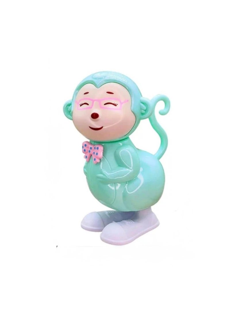 Toyland 3 Pcs Jumping Monkey Wind Up Toy For Kids -Green - Image 1