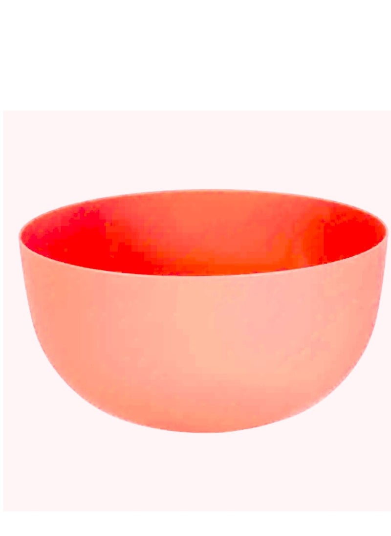 Plastic round mixer, 4 litre capacity, watermelon colour