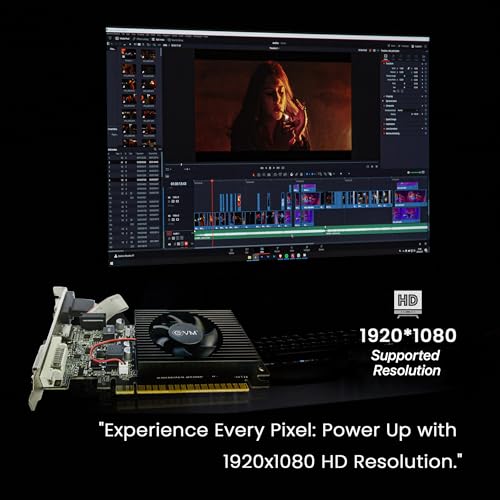 EVM GeForce GT610 Graphics Card GPU | 2GB DDR3 | PCIe 2.0 | HDMI VGA DVI | 1080p Full HD | Heat Sink Fan Cooling | Low Profile | Desktop Compatible | Stable Performance | 3 Year Warranty (EVM-GT610) - Image 3