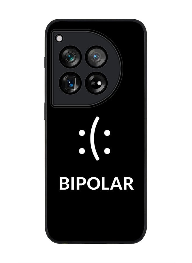 Stylizedd حافظة حواف سوداء متينة لهاتف OnePlus 12، حافظة مرنة رقيقة من المطاط ضد السقوط - ثنائية القطب - Image 1