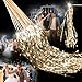 Simgoing 100 Pcs Lighted Wedding Wands LED Tinsel Wands Light up Streamers Sparklers for Wedding Send Off and Exits Birthday Party Props FavorsChampagne - Image 3