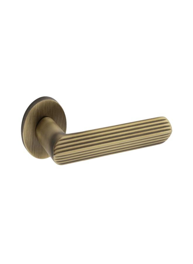 Doganlar Marin Turkish Rosette Cylinder Door Handle Set – Yellow Oxide - Image 2