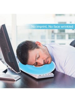 Salmue Almue Silicone Pillow Soft Massage Face Relax Pillow Headrest Spa Beauty Salon Skin Care Soft Overlay Face Relax Weigh Cushion Pad Salon Cushion Silicon Facial Relax Head Cradle Cushion(Sky Blue)  - Image 5