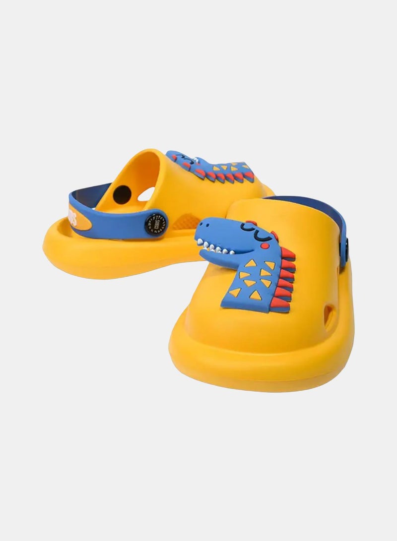 CUBS Boys Rubber Clogs – Yellow with Dino Design - Image 2