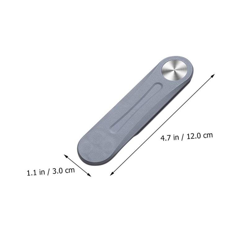 Foldable Phone Stand For Laptop Side Mount Clip Holder Portable Cellphone Bracket Compatible All Smartphones Silver - Image 5