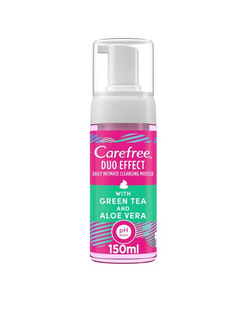 Daily Intimate Cleansing Mousse Duo Effect with Green Tea and Aloe Vera 150 ml