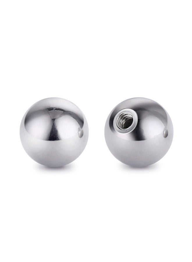COTTVOTT Threaded 316L Steel Replacement Balls Piercing Parts for Body Jewelry Labret Belly Rings Tongue Barbell 14G 16G Pack of 8 (8pcs Mix per size) - Image 4