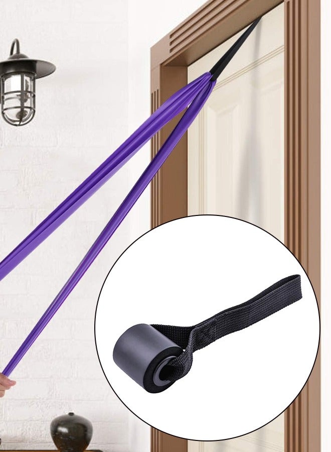 Generic TPE Fitness Resistance Bands Power Training/Pull-up Assist Hip Training Exercise Resistance Bands Pull-up Elastic Rope Set Includes: Yellow + Red + Black [With Storage Bag + Door Anchor] - Image 5