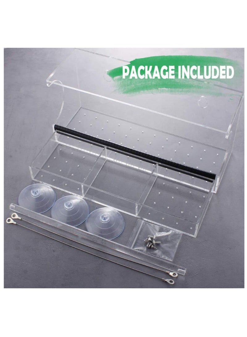 Anna Acrylic Clear Window Outdoor Hanging Bird Feeding Tray - Image 4