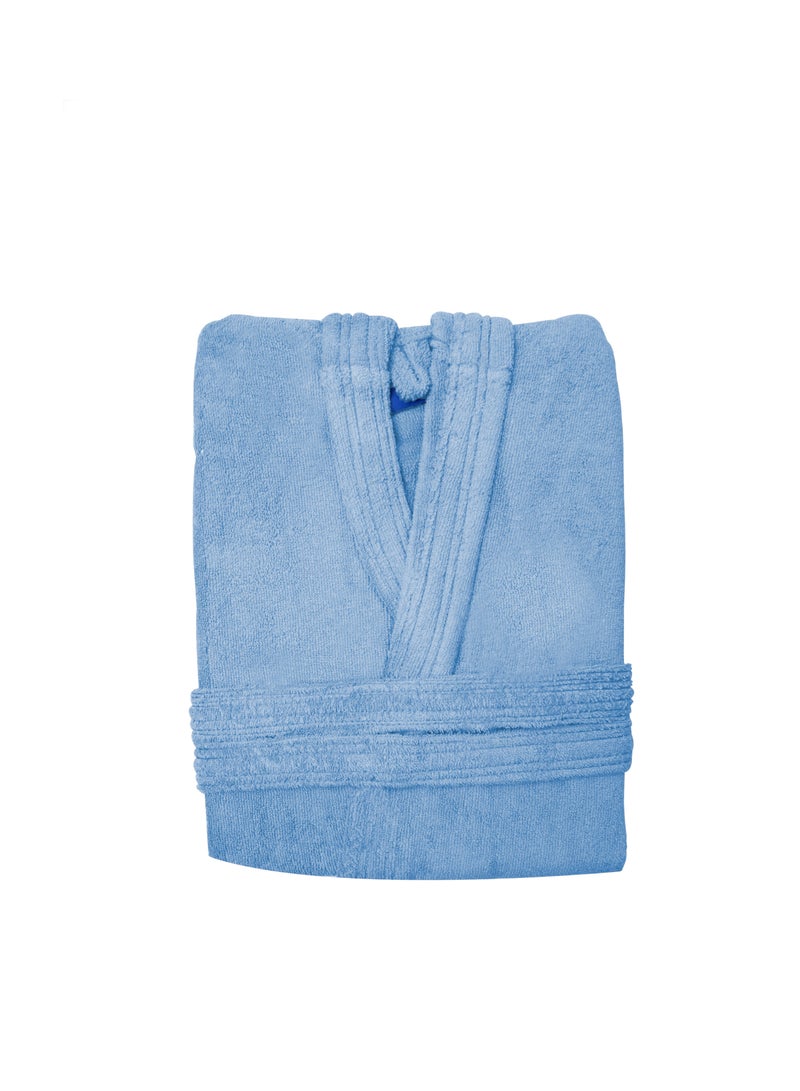 Banotex Unisex Egyptian Cotton Bathrobe With Elbows, Slippers And Waist Belt  - Image 2