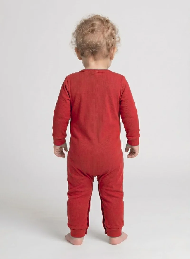بيبي كلو Baby Red Wild One Full Sleeve Romper