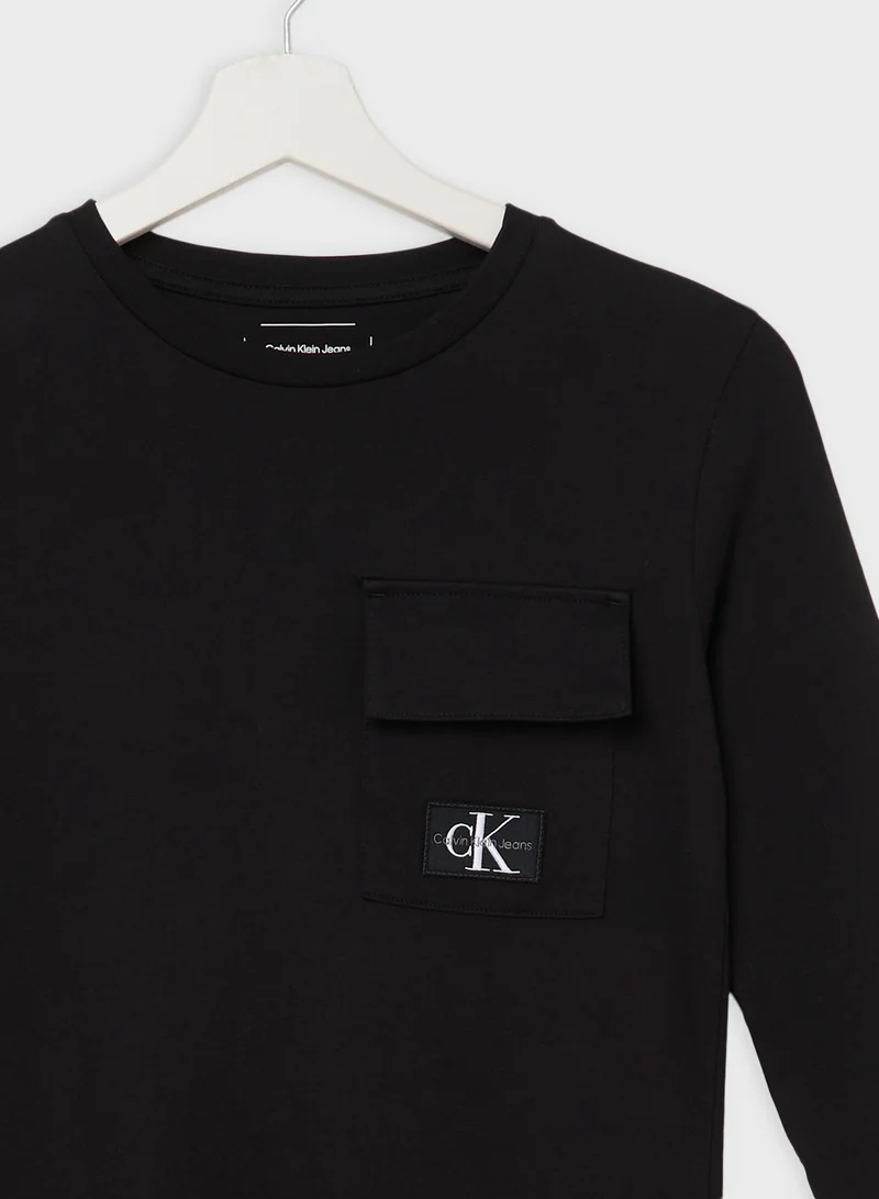 كالفن كلاين جينز BADGE REG. LS T-SHIRT